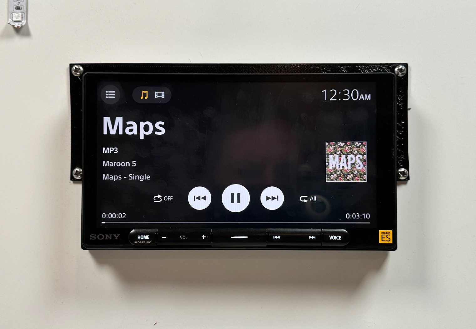 Sony XAV-9000ES usb media screen