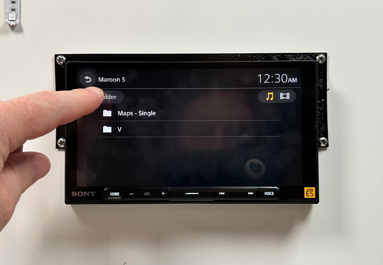 Sony XAV-9000ES folder navigating