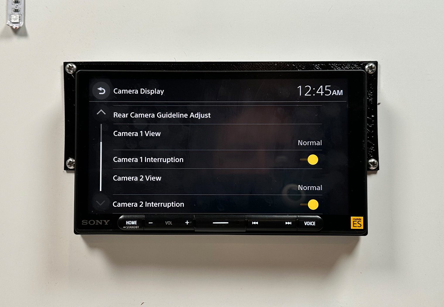 Sony XAV-9000ES camera settings 3