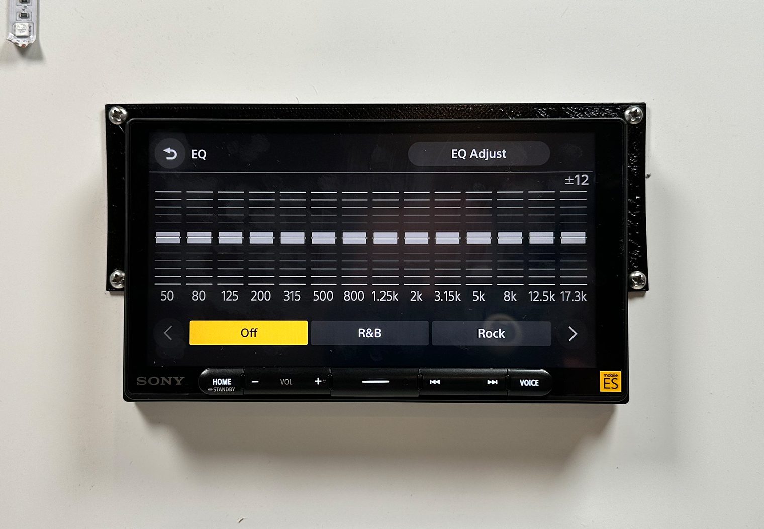Sony XAV-9000ES graphic eq interface