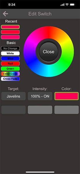Poco App switch config color