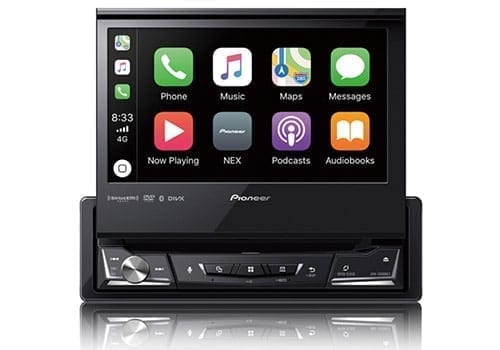 Pioneer AVH-3500NEX Best Single Din Car DVD Player with Apple CarPlay on screen