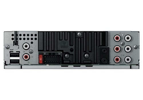 Pioneer DEH-80PRS rear with RCA outputs