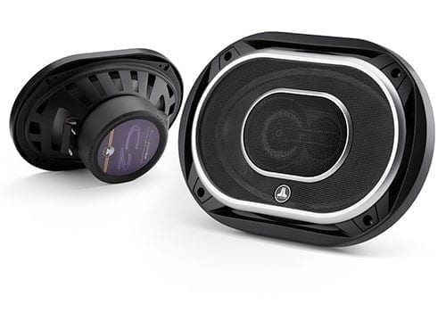 JL Audio C2-690TX front and rear of speakers with grille