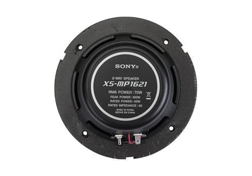 Sony XSMP1621 rear view of terminals and magnet