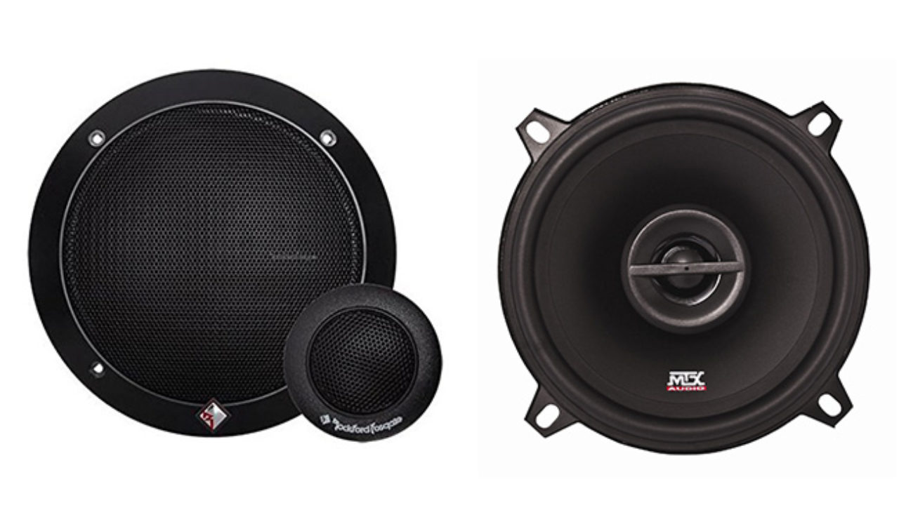 coaxial and component speakers