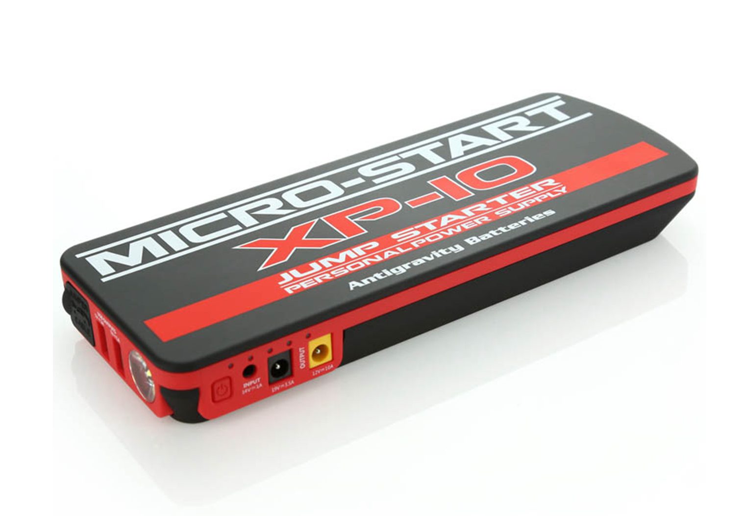 AntiGravity XP-10 angle view of the jump starter