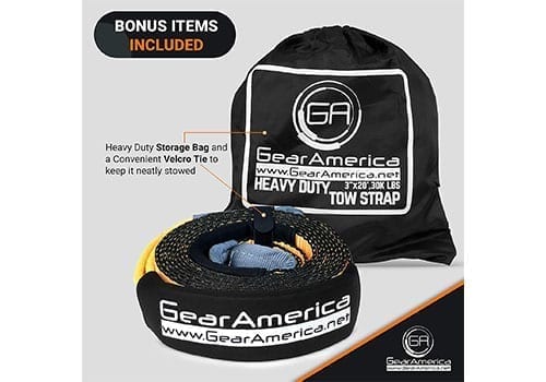 GearAmerica Recovery Tow Strap bonus items