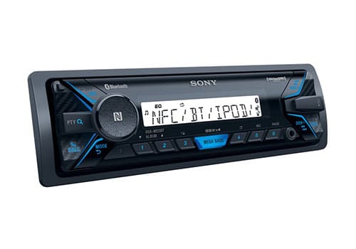 Sony DSXM55BT angle view of head unit