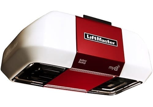 LiftMaster 8550W front view with lights and logo