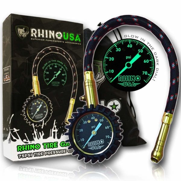 RhinoUSA Heavy Duty Tire Pressure Gauge Featured Image