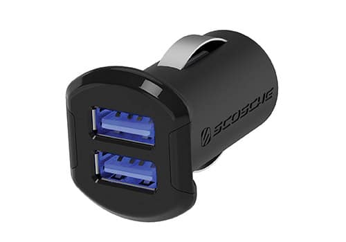 Scosche USB Dual Port Charger front view