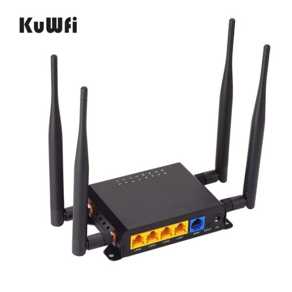 KuWFi 300Mbps 3G 4G LTE Car WiFi main image of top with antennae
