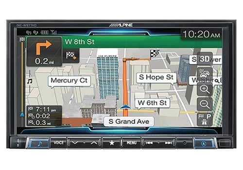 Alpine INE-W977HD Front with maps and gps navigation