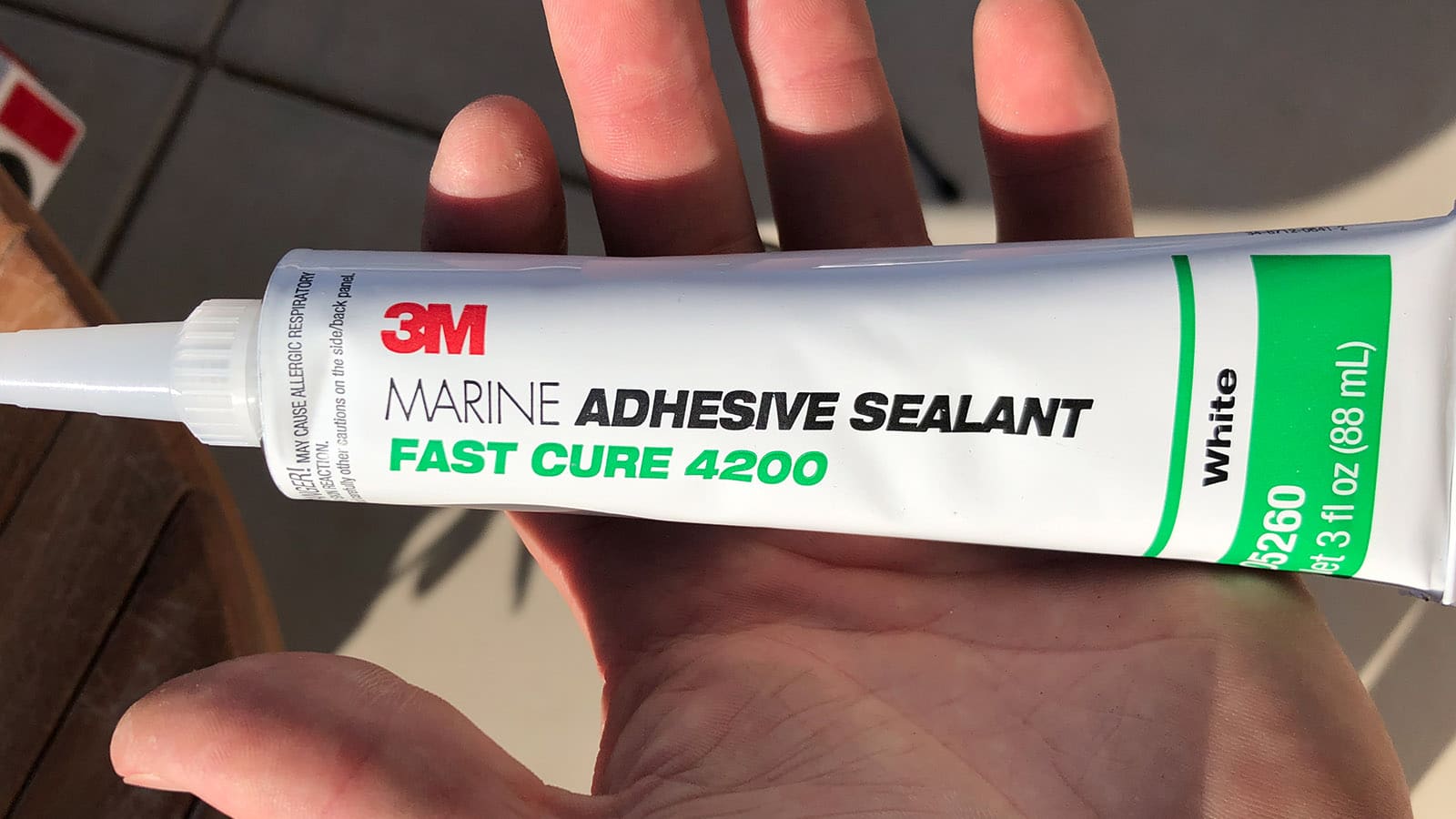 3M 4200 Marine Adhesive Sealant used for sealing SeablazeX2