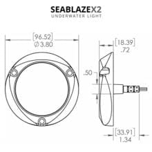 Lumitec SeaBlazeX2 Dimensions