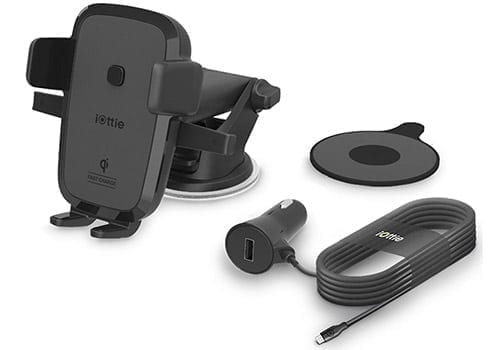 iOttie One Touch Wireless Qi-Enabled Charger with mount, charging chord and wireless charging pad