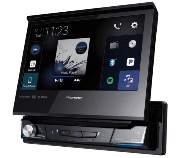 Pioneer AVH-3500NEX with screen out on main features screen