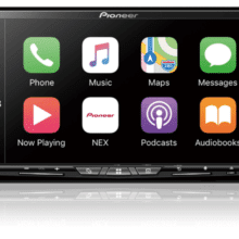 Pioneer AVH-W4500NEX with apple carplay on screen