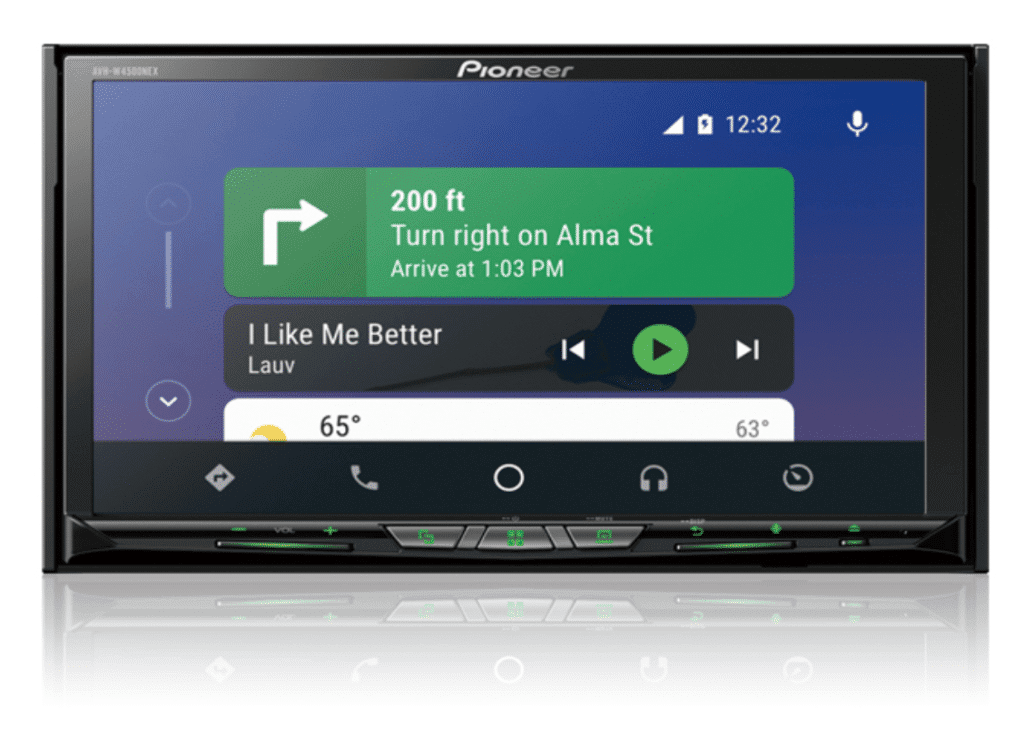 Pioneer AVH-W4500NEX with navigation feature on screen