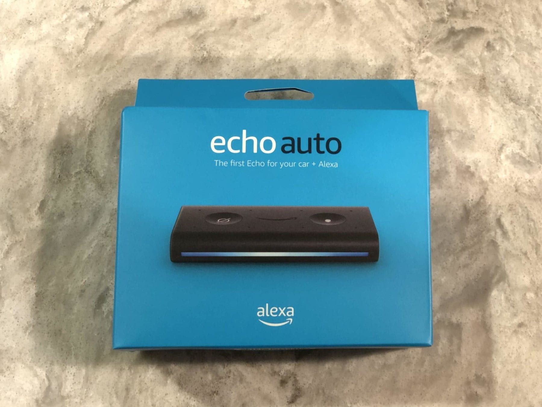 Echo Auto in original box before opening