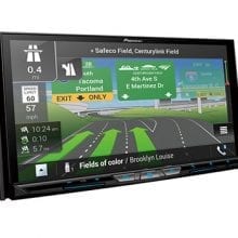 Pioneer AVIC-W8500NEX maps on screen with instructions