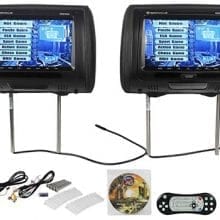 Rockville RDP931 pair of headrest dvd players with all components
