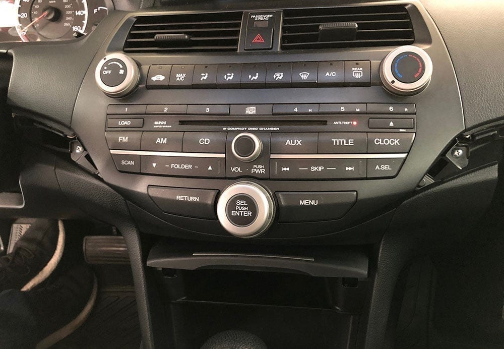 Honda Accord Stereo With Trim Removed