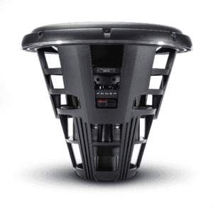 Side view of depth and size of Rockford Fosgate T3 Subwoofer