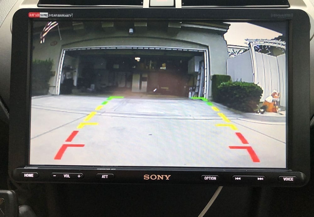 honda accord rear view camera install