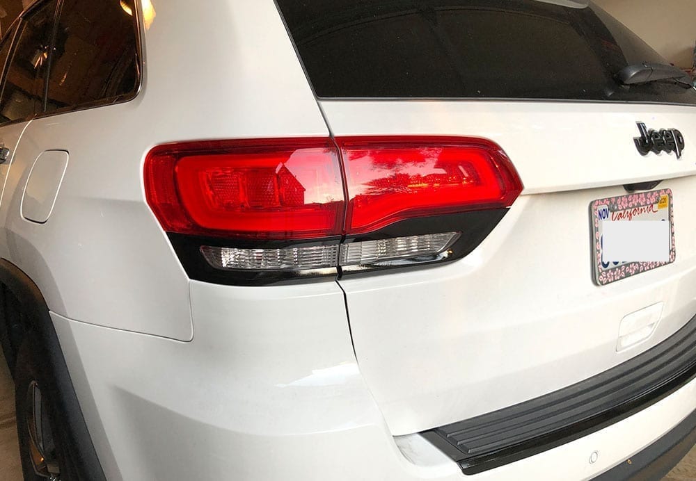 Jeep grand cherokee blacked out taillight trim