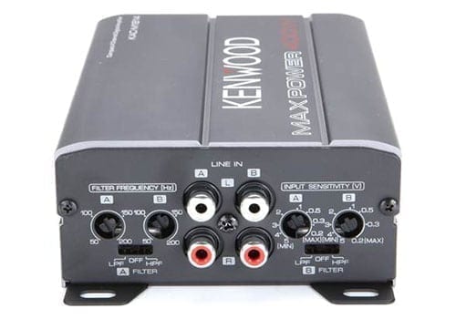 Kenwood KAC-M1814 signal inputs and channel gains