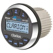 Clarion GR10BT angle view of front