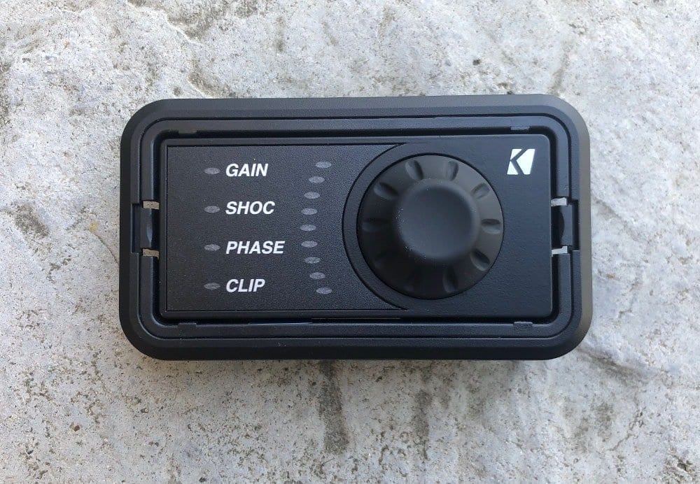 Front view of the KXARC bluetooth remote