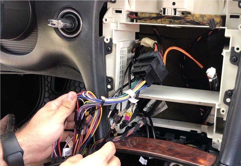 connecting new wire harness