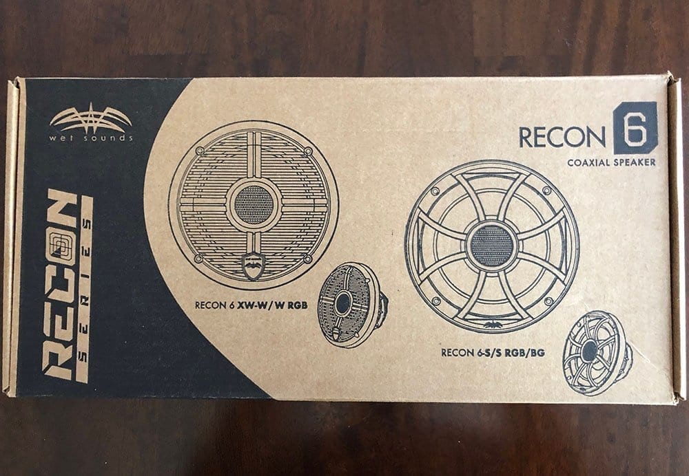 wet sounds Recon 6 speakers in package