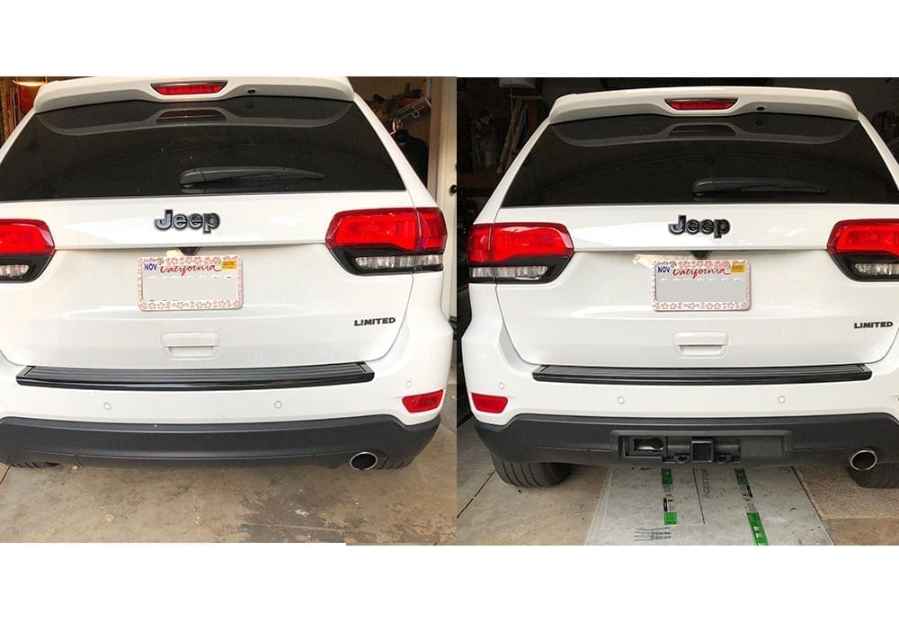 jeep grand cherokee hitch install before and after