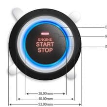 EASYGUARD EC010-MS start button size and color