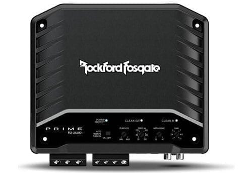 Rockford Fosgate R2-250X1 top view with control panel