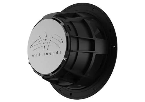 Wet Sounds REVO 8 FA S4-W rear view of casing and subwoofer motor