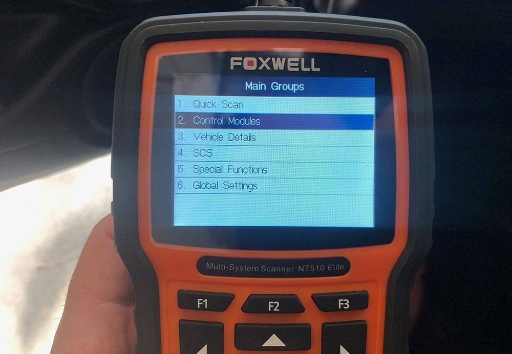 foxwell nt510 elite control module