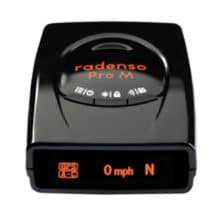 Radenso Pro M front view with boxes
