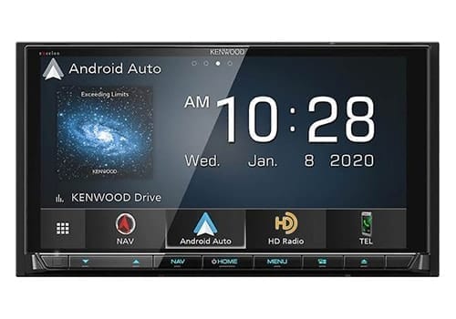 Kenwood eXcelon DNX997XR android auto on screen