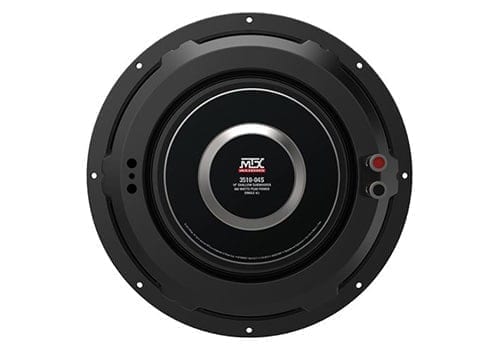 MTX 3510-04S rear view of shallow subwoofer