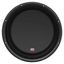 MTX 3512-04S front view of slim subwoofer