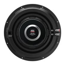 MTX 3512-04S rear view of slim subwoofer
