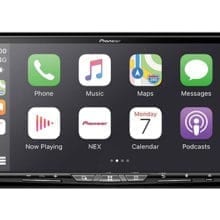 Pioneer AVIC-W8600NEX carplay on screen with apps