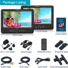 Fangor 10in DVD Monitor package with dual screens