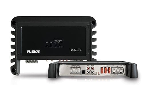 Fusion SG-DA12250 inputs outputs and top view of control panel