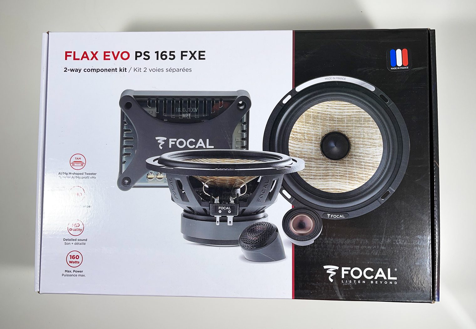 Focal PS 165 FXE component speakers in box for review